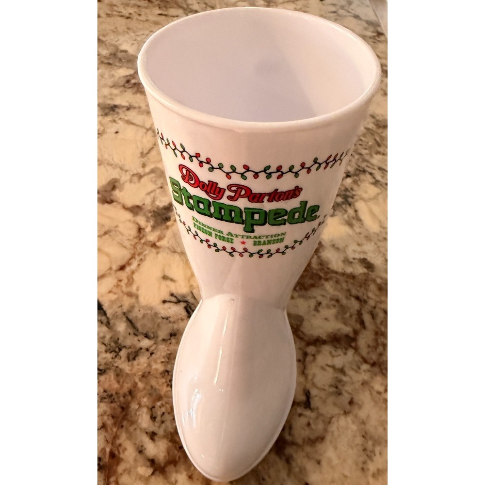 Dolly Parton's Stampede Boot Mug Holiday 2025 Collector Series Plastic